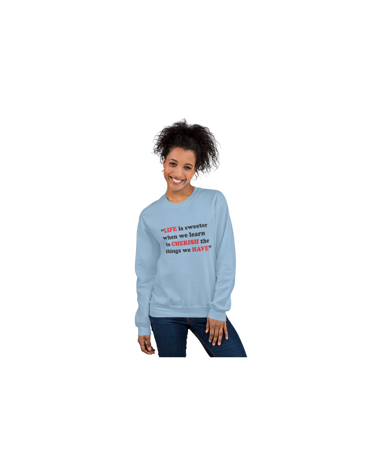 LCH Light-Blue Women Sweatshirt