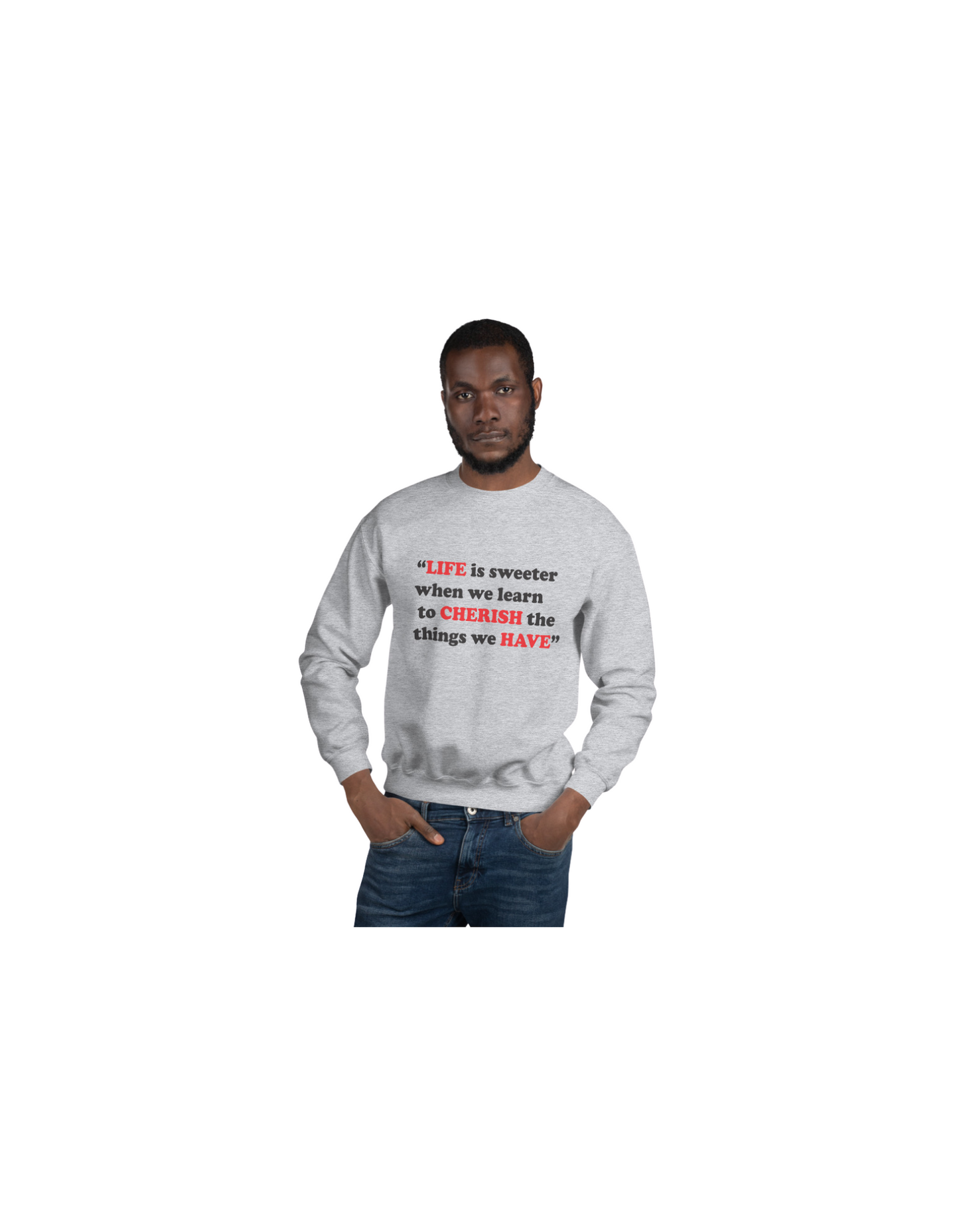 LCH Men Gray Sweatshirt