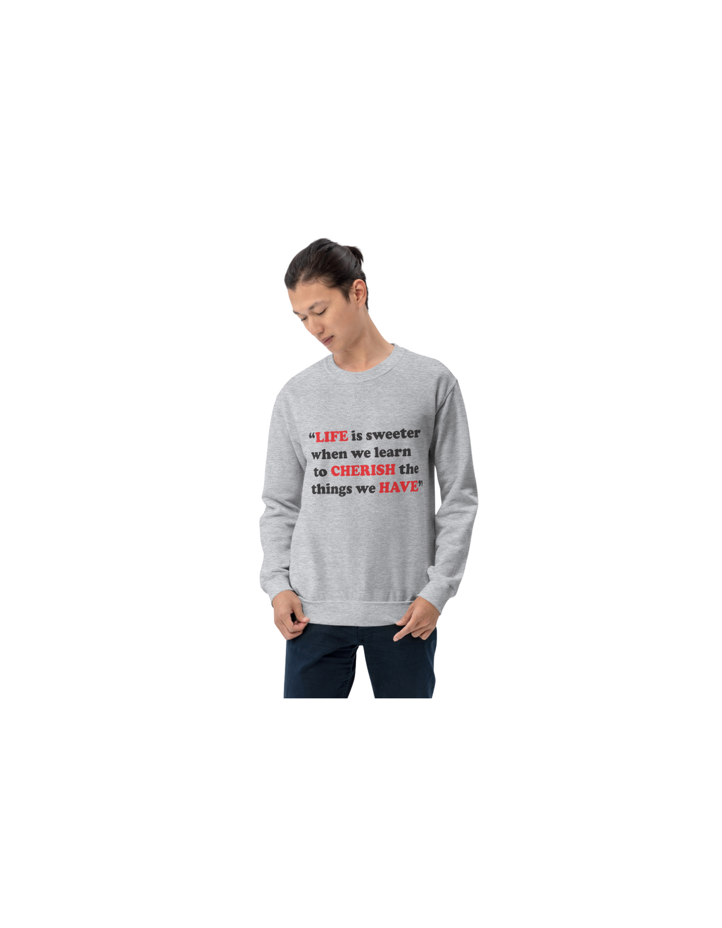 LCH Men Gray Sweatshirt