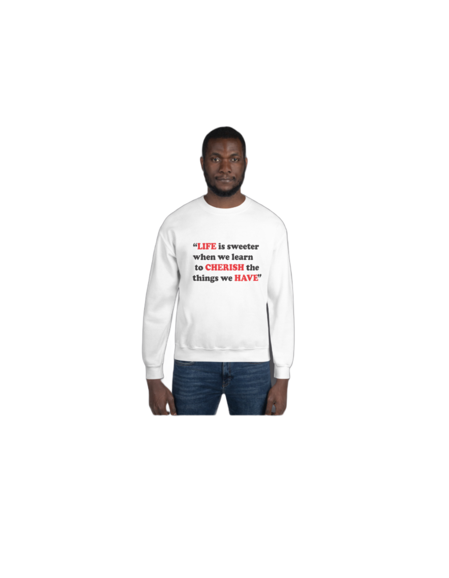 LCH White Men Sweatshirt