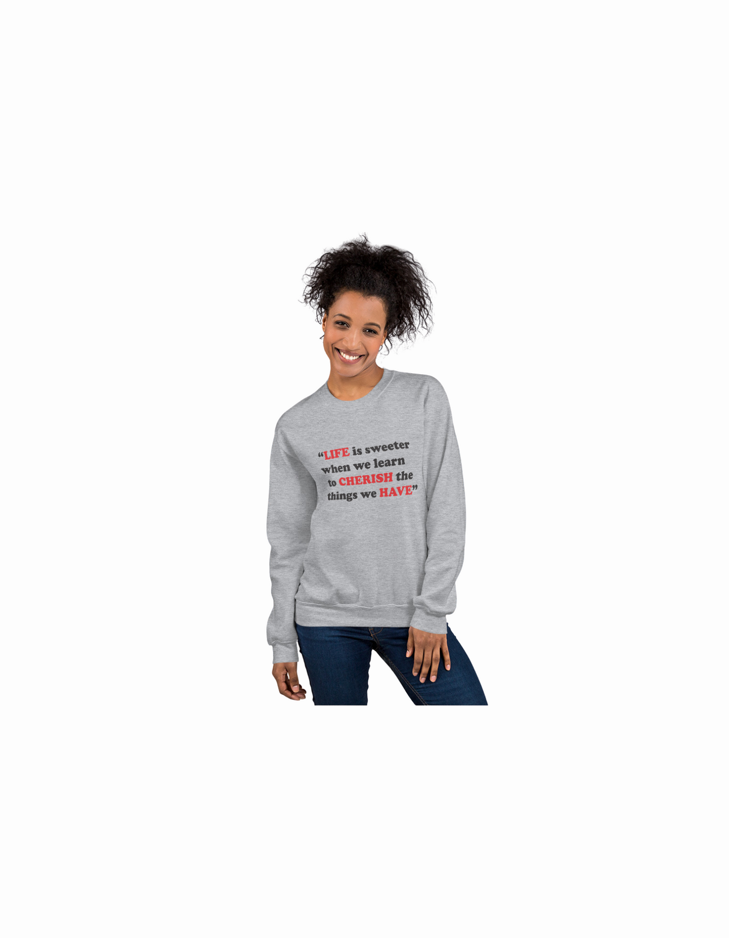 LCH Women Gray Sweatshirt