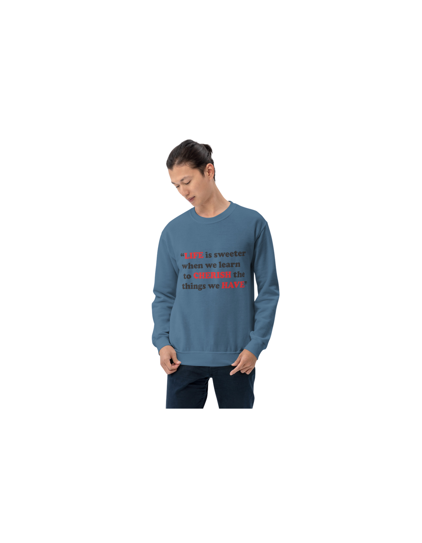 LCH  Indigo-Blue Men Sweatshirt