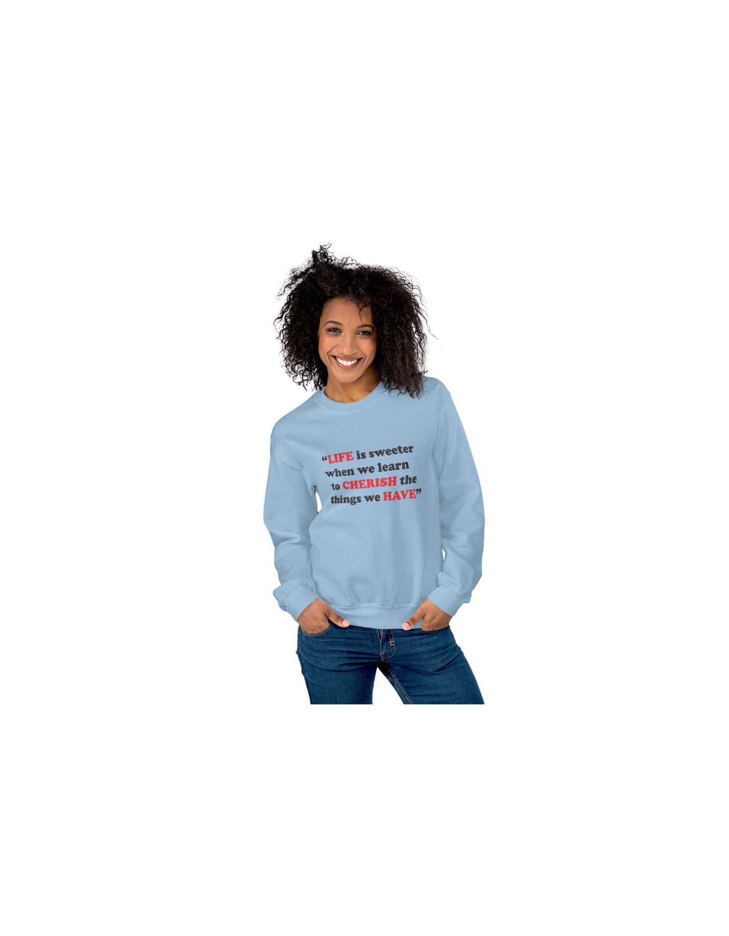 LCH Light-Blue Women Sweatshirt